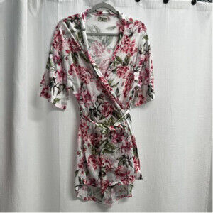Show Me Your Mumu Women’s Pink Peony Floral Print Robe  O/S